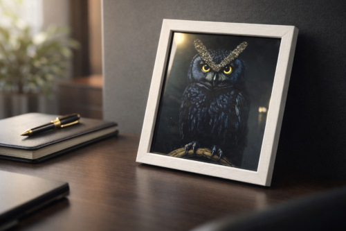 Pyrite Owl Frame