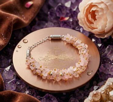 Rose quartz chip Bracelet