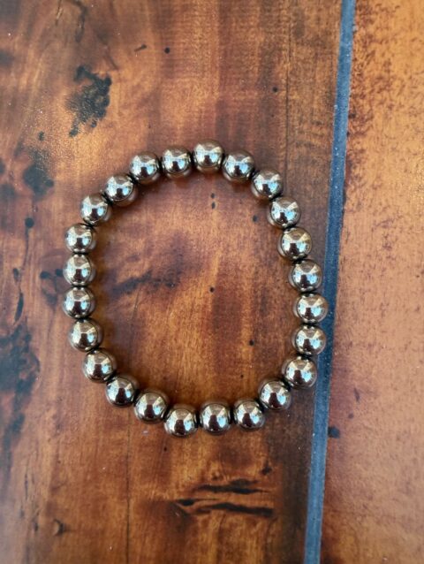 Polished Pyrite Bracelet